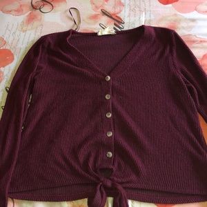 long sleeve shirt with buttons, cozy for the cold